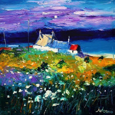 Evening gloaming Isle of Iona 24x24  SOLD